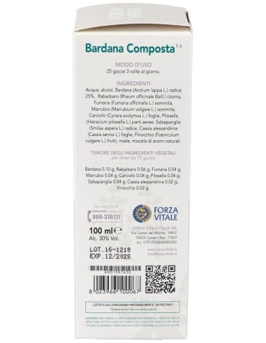 Bardana Composta Extracto 100Ml. de Forza Vitale
