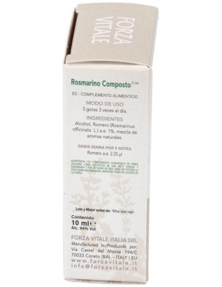 Rosmarino Composto (Plomo) Metal Espagirico 10Ml. de Forza Vitale