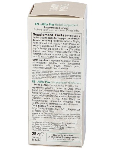 Allfor Plus 25Gr.Comprimidos de Forza Vitale