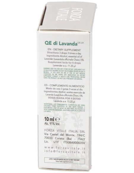 Quinta Esencia Lavanda (Espliego) 10Ml. de Forza Vitale