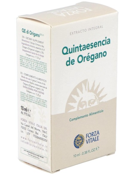 Quinta Esencia Oregano (Origano)10Ml. de Forza Vitale