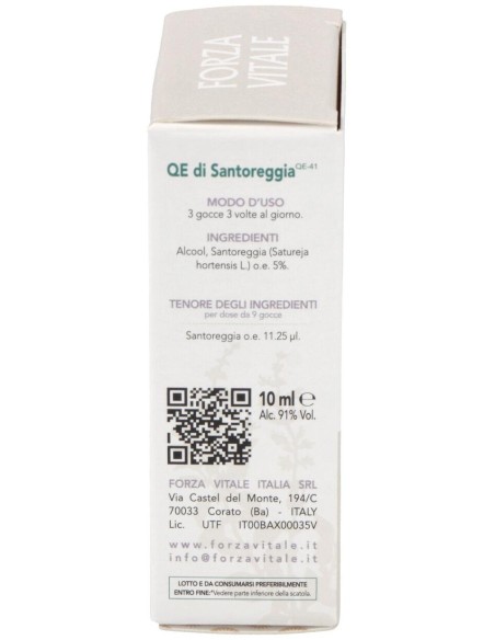 Quinta Esencia Ajedrea (Santoreggia) 10Ml. de Forza Vitale