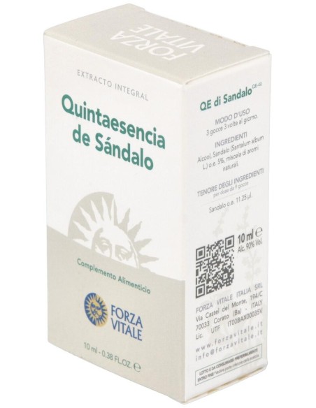 Quinta Esencia Sandalo (Sandalo) 10Ml. de Forza Vitale