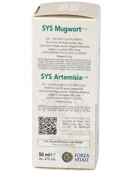 Sys.Artemisia (Artemisa) 50Ml. de Forza Vitale