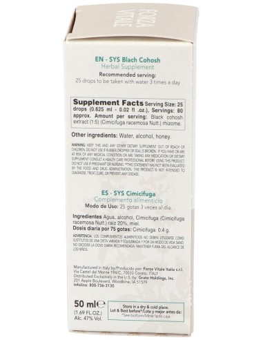 Sys.Cimicifuga 50Ml. de Forza Vitale