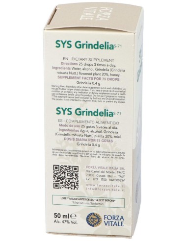 Sys.Grindelia 50Ml. de Forza Vitale