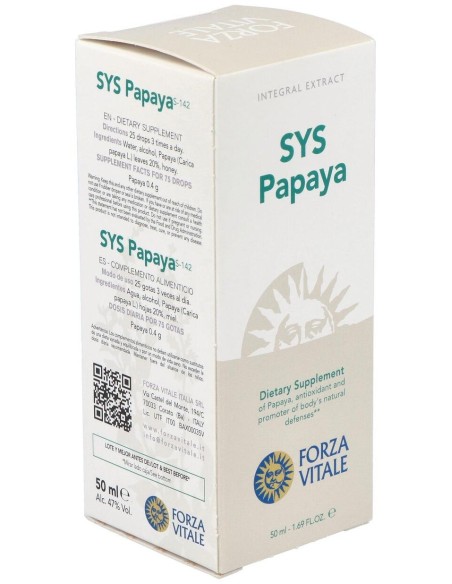 Sys.Papaya 50Ml. de Forza Vitale