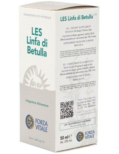 Les Linfa Di Betulla Linfa De Abedul 50Ml. de Forza Vitale