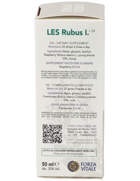 Les Rubus Idaeus Frambueso 50Ml. de Forza Vitale