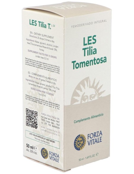 Les Tilia Tormentosa Tilo Plateado 50Ml. de Forza Vitale