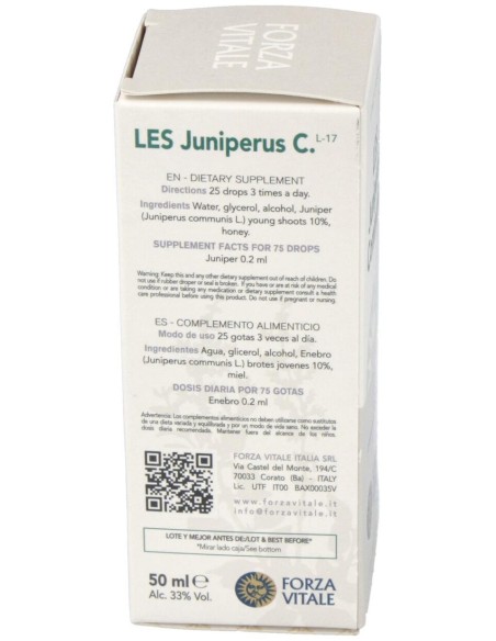 Les Juniperus Communis Enebro 50Ml. de Forza Vitale