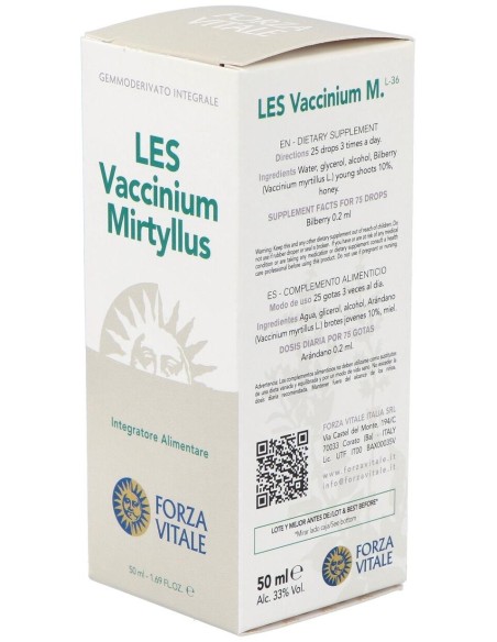 Les Vaccinium Myrtillus Arandano Negro 50Ml. de Forza Vitale