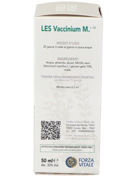Les Vaccinium Myrtillus Arandano Negro 50Ml. de Forza Vitale