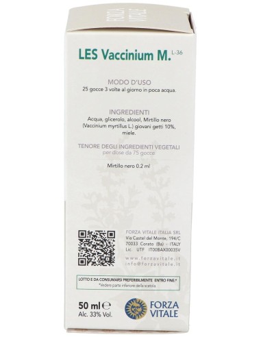 Les Vaccinium Myrtillus Arandano Negro 50Ml. de Forza Vitale