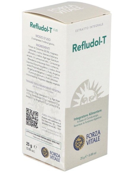 Refludol (Dolomite Composta) 25Gr.Comprimidos de Forza Vitale