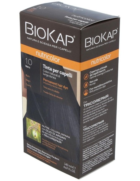 Tinte Black Dye 140Ml. Negro ·1.0 de Biokap