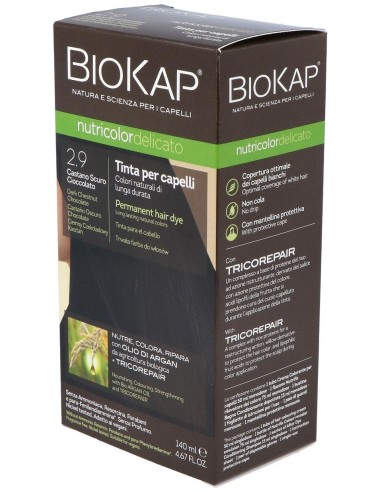 Tinte Castaño Oscuro Chocolate 140Ml 2.9 Delicato de Biokap