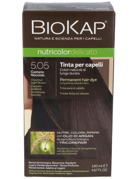 Delicato 5.05 Castaño Avellana 140 ml            de Biokap