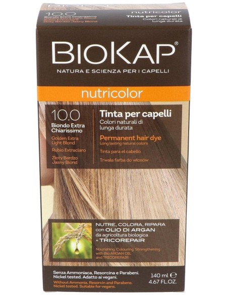 Nutricolor 10.0  Rubio Extra Claro 140 ml      de Biokap
