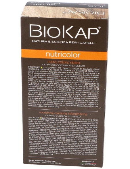 Nutricolor 10.0  Rubio Extra Claro 140 ml      de Biokap