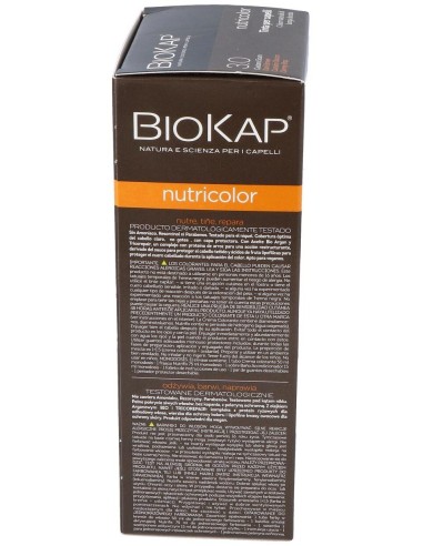 Tinte Dark Brown Dye 140Ml. Castaño Oscuro ·3.0 de Biokap
