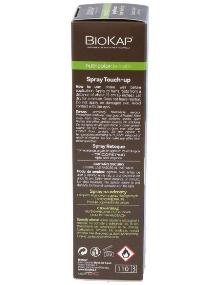 Spray Retoque Cascaño Oscuro 75Ml. de Biokap