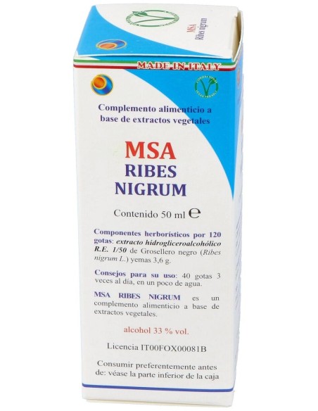 Msa Ribes Nigrum Yemas Grosellero Negro 50Ml. de Herboplanet