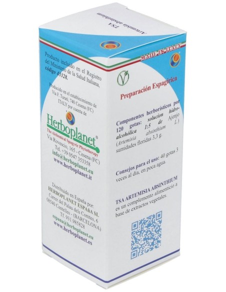 Tsa Artemisa Absinthium Sumidades Floridas 50Ml. de Herboplanet