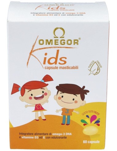 Omegor Kids Masticable 60Cap. de Uga Nutraceuticals
