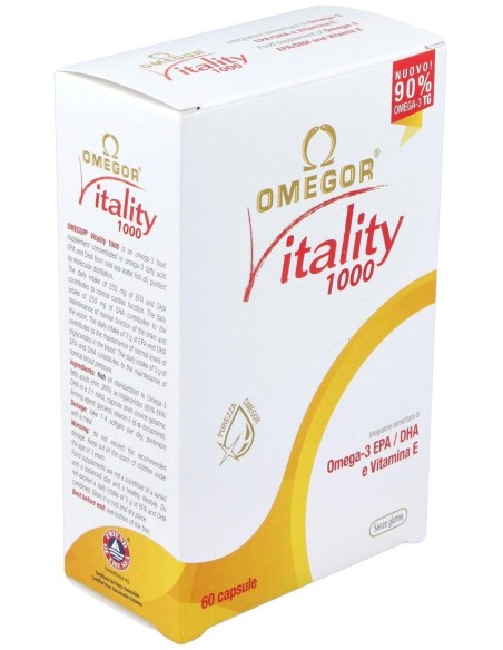 Omegor Vitality 1000 60Perlas de Uga Nutraceuticals