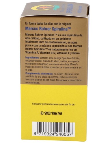 Spirulina 180 Comprimidos Marcus Rohrer Marcus Rohrer
