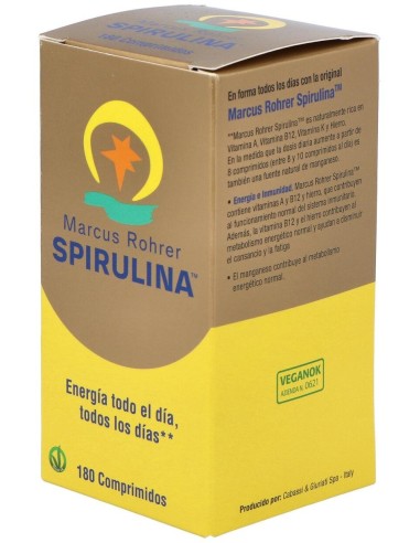 Spirulina 180 Comprimidos Marcus Rohrer Marcus Rohrer