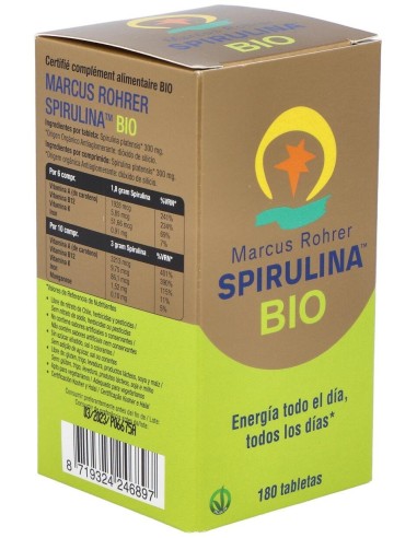 Espirulina Bio 180 Comprimidos  de Marcus Rohrer