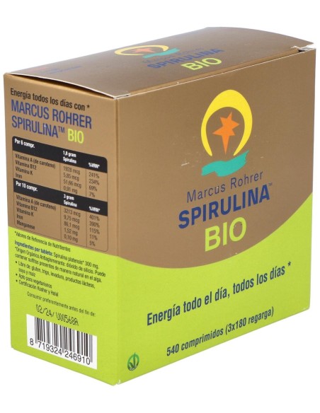 Espirulina Bio Recarga 540 Comprimidos  de Marcus Rohrer