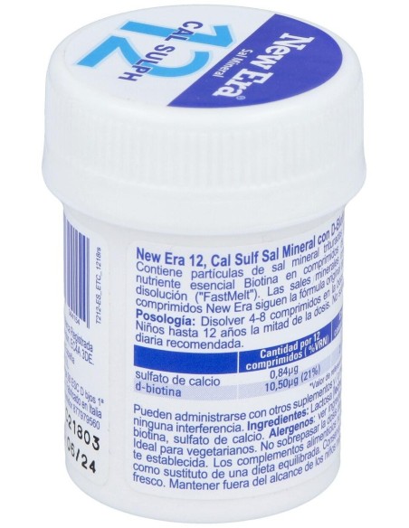 Sal Schussler Nº12 Calcium Sulfuricum 240Comp. de New Era