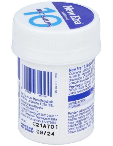 Sal Schussler Nº10 Natrium Sulfuricum 240Comp. de New Era