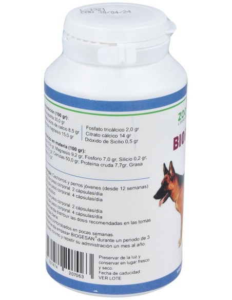 Biogesan Mascotas 120Cap. de Zoopharma Vet