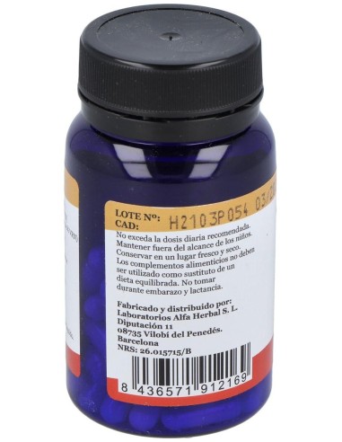 K2+D3 Plus 60Vcap. Vegan de Alfa Herbal