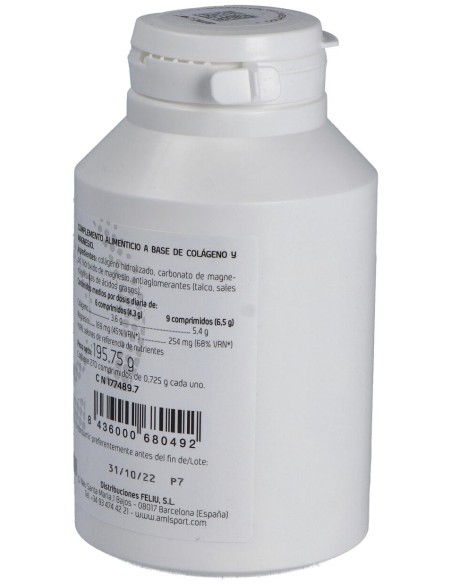 Colageno Con Magnesio 270Comp. Amlsport de Ana Maria Lajusticia