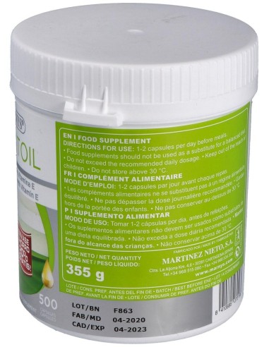 Aceite De Onagra (Mar-Vitoil) 500Mg. 500Perlas de Marnys