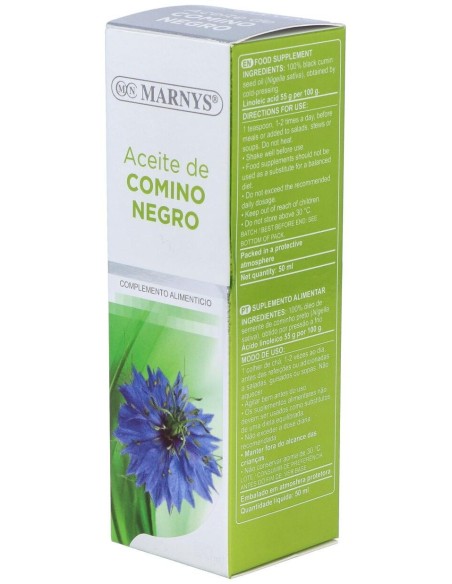 Aceite De Comino Negro   Botella - 50 Ml Marnys