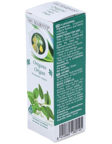 Oregano Aceite Esencial Alimentario 15Ml. de Marnys