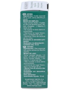 Menta Piperita Aceite Esencial Alimentario 15Ml. de Marnys 2