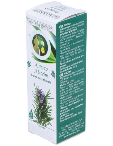 Romero Aceite Esencial Alimentario 15Ml. de Marnys