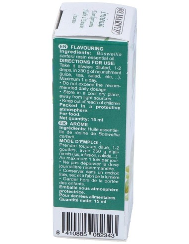 Incienso Aceite Esencial Alimentario 15Ml. de Marnys