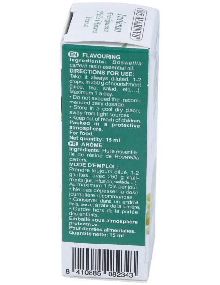 Incienso Aceite Esencial Alimentario 15Ml. de Marnys