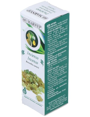 Incienso Aceite Esencial Alimentario 15Ml. de Marnys