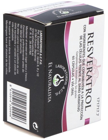 Resveratrol 60Cap. de El Naturalista