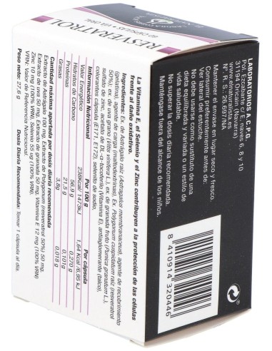 Resveratrol 60Cap. de El Naturalista