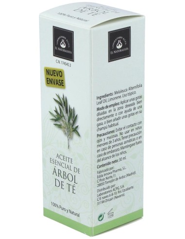 Aceite Arbol Del Te 30Ml. de El Naturalista